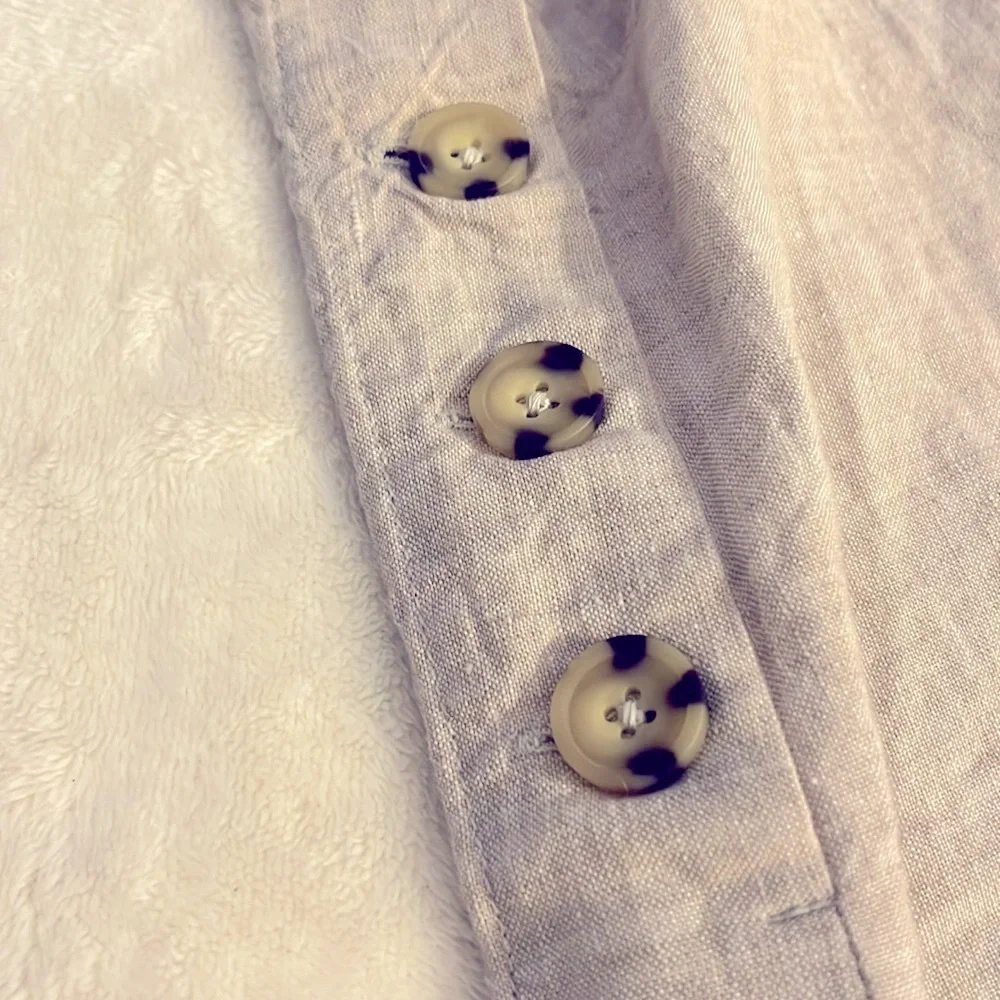 Chicos 100% Linen loose capri pants size 16 - Picture 2 of 4